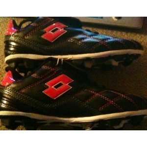  Lotto Soccer Cleats Pink/Black Youth Size 3: Sports 