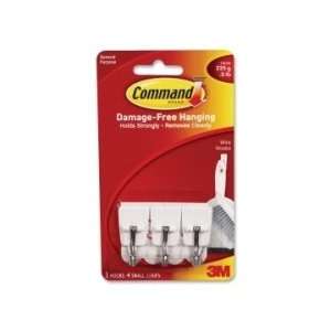 3M Command Utensil Small Wire Hook   White   MMM17067:  