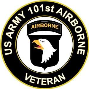  US Army Veteran 101st Airborne Sticker Decal 3.8 6 Pack 