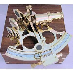  Slow/Fast Motion 6in WORKING Brass ROSS LONDON Sextant By 