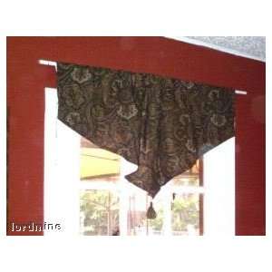  Waverly Paisley Paddock Shawl Lined Ascot Valance