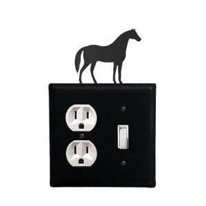  Horse   Single Outlet, Single Switch Electric Cover 