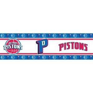  Detroit Pistons 4 Rolls   60ft Wall Paper Border Sports 