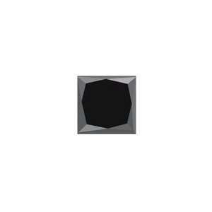 13 Cts 5.10x5.01x4.67 mm AAA Princess ( 1 pc ) Loose Black Diamond 