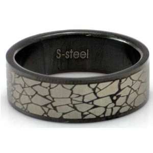   Steel Ring by BodyPUNKS (RBS 003), in 7.5 (US): BodyPUNKS: Jewelry