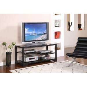  Powell 48 in Black Rectangular TV Stand: Home & Kitchen