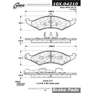  Centric Parts, 100.04210, OEM Brake Pads Automotive