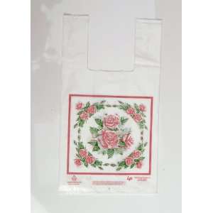  2000 8x5x15, 1 mil, Rose T shirt Plastic Shopping Bags, 5.2 cents/bag