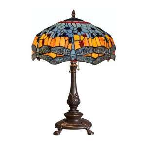   Light Dragonfly Tiffany Table Lamp (0923 XCDS020)