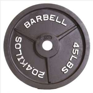  CAP 10 lbs. 2 Black Olympic Weight Plate: Sports 