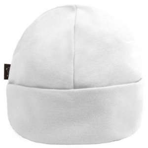  Kushies Baby Cap (White)   1 to 3 Months Old Baby