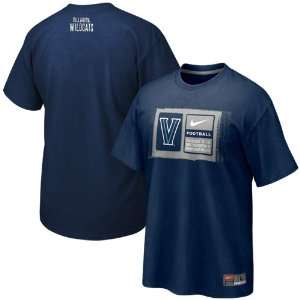  Nike Villanova Wildcats 2011 Team Issue T shirt   Navy 