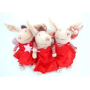   Olivia 7.5 Inch Plush Set  Play Time, Fairy, Red Dress: Toys & Games