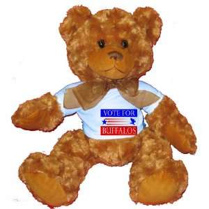  VOTE FOR FLEAS Plush Teddy Bear with BLUE T Shirt: Toys 