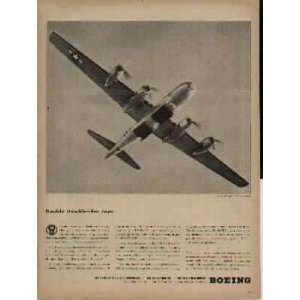   open, Double trouble for Japs  1945 Boeing War Bond ad, A1117
