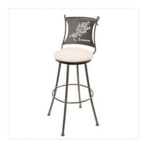   Barstool 30 With Standard Faux Emu Cherry Leather Seat: Item pictured