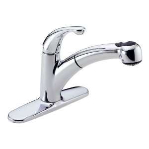  Delta Palo: Single Handle Pull Out Kitchen Faucet, 467 DST 