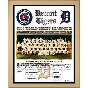 Healy Detroit Tigers 1984 World Series Team Picture Plaque  