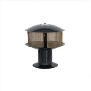  Madison 121010 Fire Pit in Black with Brass Mesh Screens 