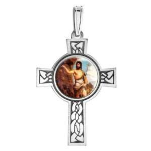  Saint John The Baptist Cross Medal Color Jewelry