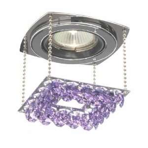     Edges Crystal Single Light Down Lighting 3 Reces: Kitchen & Dining