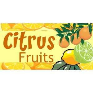  3x6 Vinyl Banner   Citrus Fruits 