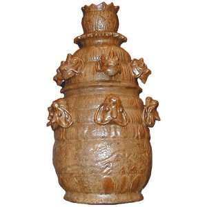  12 Dragon heads vase   hand glazed ceramic: Home & Kitchen