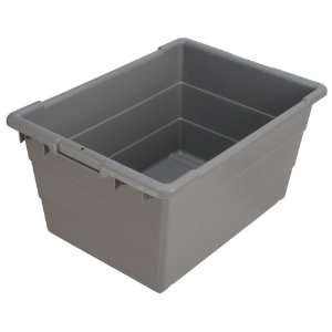 Akro Mils 34304 Cross Stack Plastic Tote Tub, 24 Inch by 17 Inch by 12 
