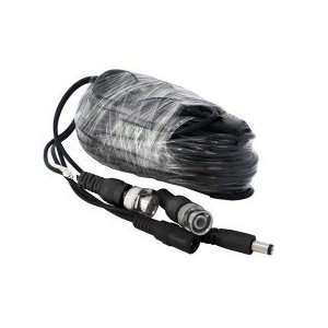  60ft AWG30 Premade Siamese CCTV Video + Power Cable 