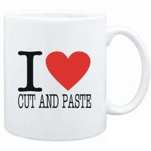  Mug White  I LOVE Cut And Paste  Music Sports 