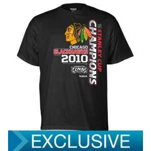   2010 NHL Stanley Cup Champions Side Swipe T Shirt: Sports & Outdoors