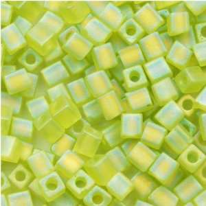   Transparent Frosted Lime AB #143FR 10 Grams: Arts, Crafts & Sewing