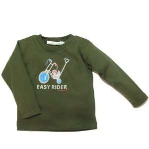  Easy Rider Long Sleeve T shirt in Olive Green Size: 4 