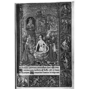  Composite,Virgin Mary bathing,1498,Horae Beatae Vriginis 