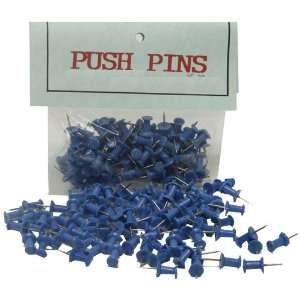   : Blue Push Pins / Thumbtacks   100 pushpins per box: Office Products