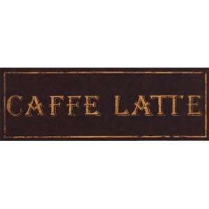    Caffe Latte   Poster by Catherine Jones (14x5): Home & Kitchen