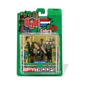  G.I.JOE SPY TROOPS Beachhead vs. Cobra Sand Viper 2 pack 