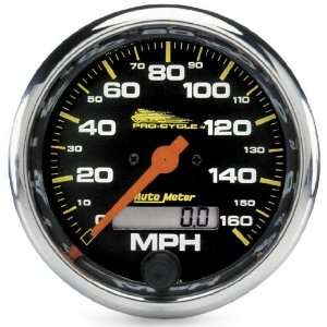  8in. Electronic Speedometer   160 mph   Black Face 19354: Automotive