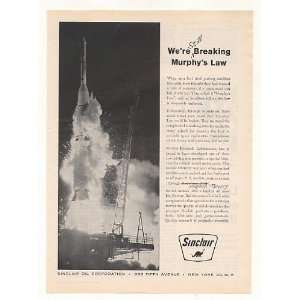  1962 Project Mercury Rocket Launching Sinclair Oil Print 