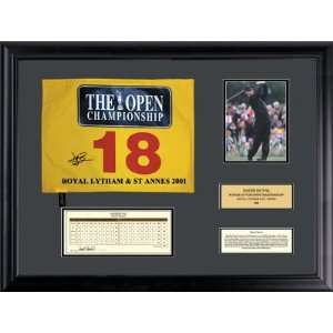   2001 British Open 18th Hole Pin Flag with Biography: Sports & Outdoors