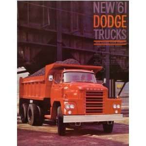  1961 DODGE TRUCK High Tonnage Models Sales Brochure 