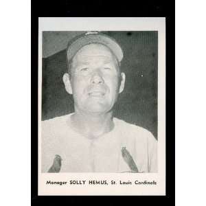  1961 Solly Hemus St. Louis Cardinals Jay Publishing Photo 