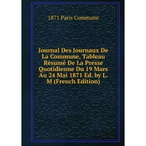   19 Mars Au 24 Mai 1871 Ed. by L.M (French Edition) 1871 Paris Commune