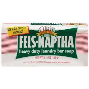  Fels Naptha Heavy Duty Laundry Bar Soap, 5.5 Ounce: Health 