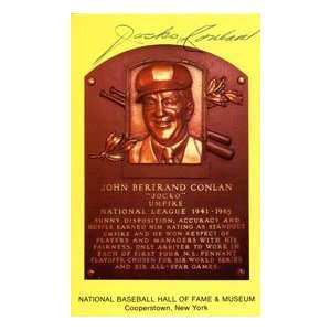  Jacko Conlan Autographed Hall of Fame Plaque: Sports 