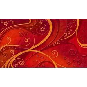  Ranken Und Sterne Rot   Peel and Stick Wall Decal by 