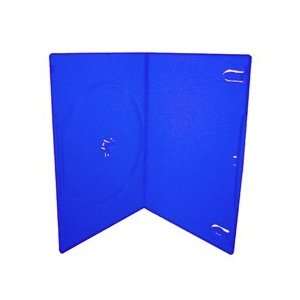  50 SLIM Solid Blue Color Single DVD Cases 7MM Electronics