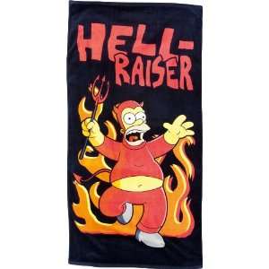     Simpsons serviette de bain Hell Raiser 152 x 75 cm Toys & Games
