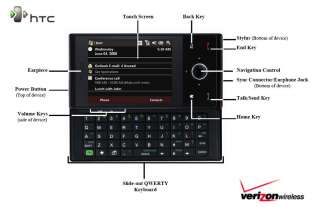  HTC Touch Pro XV6850 Phone, Black (Verizon Wireless): Cell 