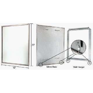  16 x 20 Stainless Steel Theft Proof Framed Mirror: Home 
